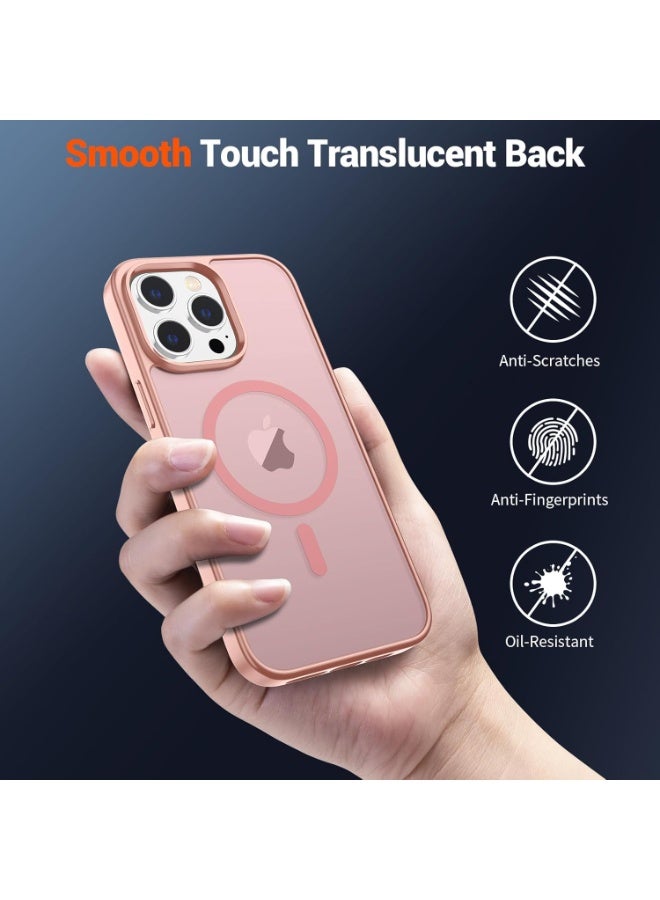 ACLIX Magnetic Case for iPhone 12 Pro Max [Shockproof & Slim] Matte Hard Back Cover with high-Grade Protection | Pink - Image 4